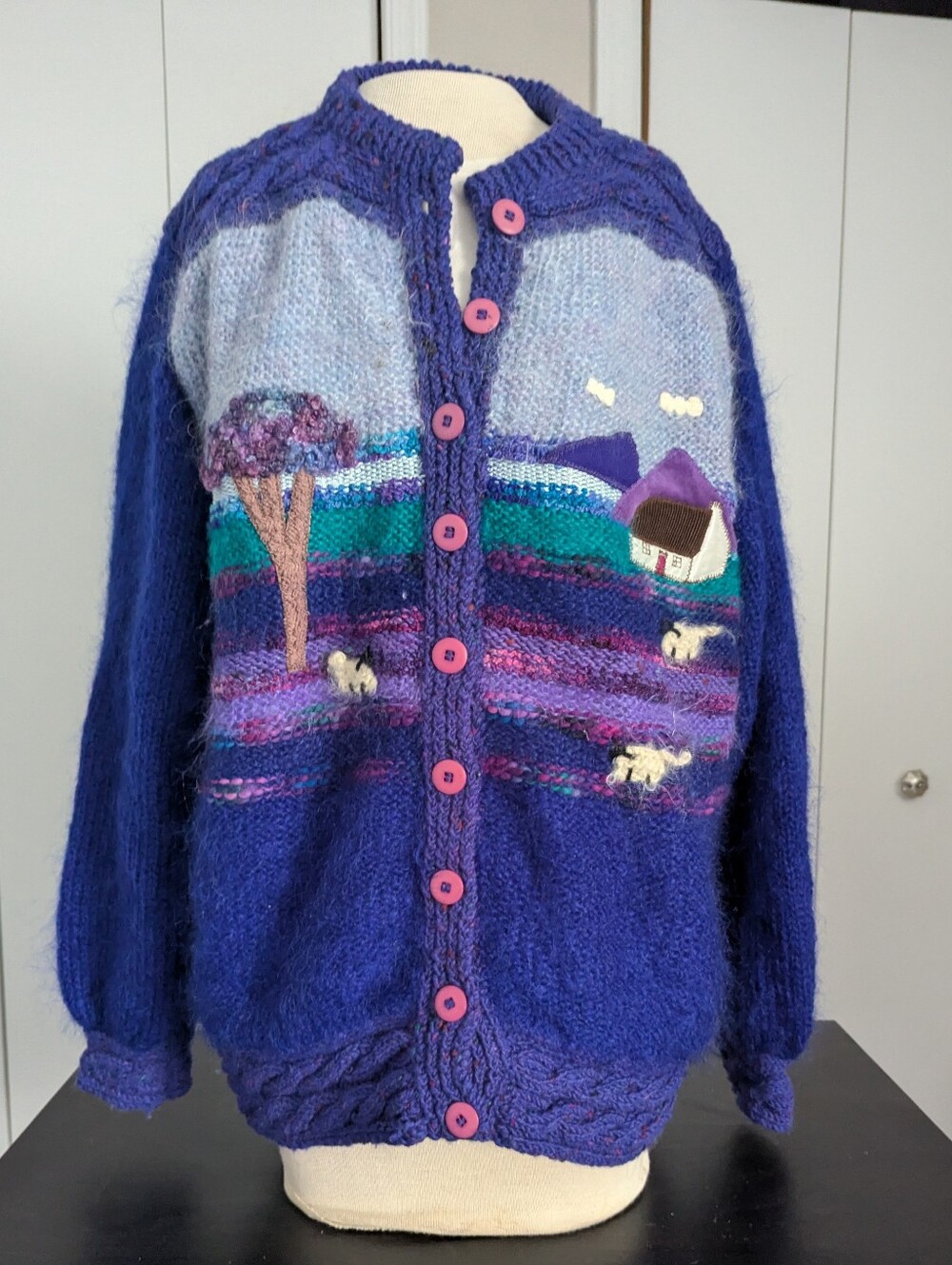 Vintage Rosemarie B Mohair Wool Sweater From Cork Ireland